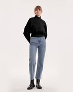 High-Neck Bomber Jacket - Black, S image