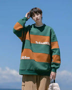 Striped Cotton Crewneck Sweatshirt image 1