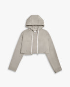 1 × Cropped Hoodie in Khaki - Kahki, M image