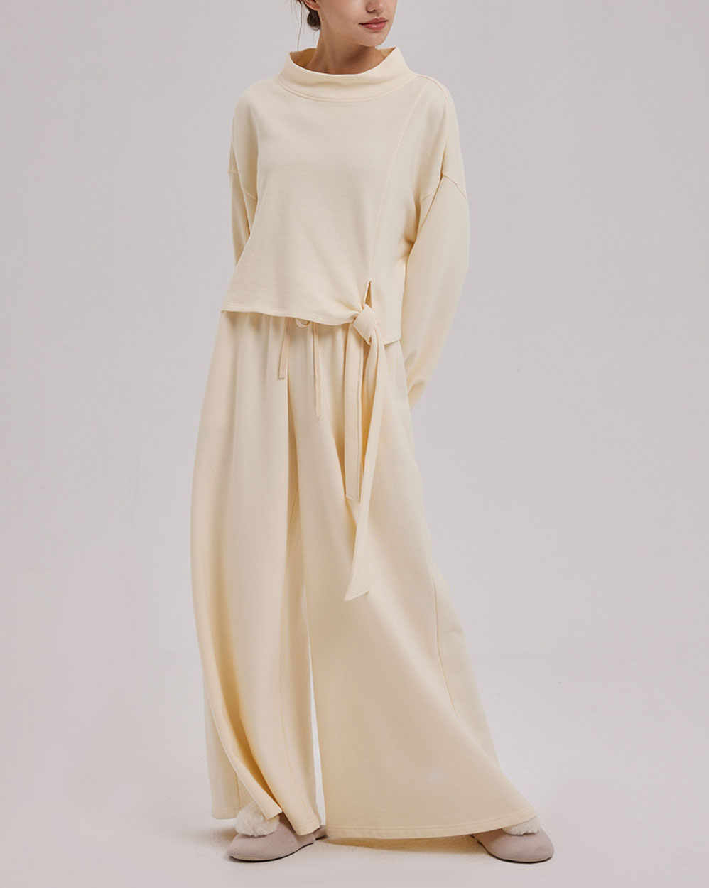 Side Tie Top - Ivory, L image