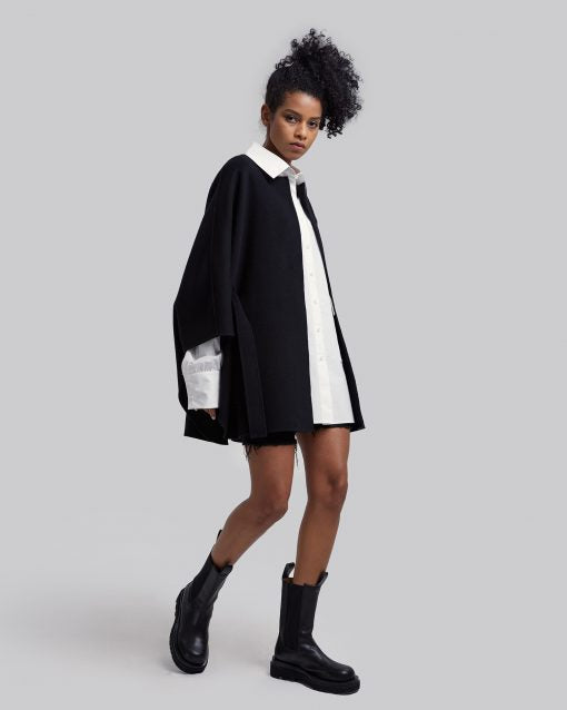 Cashmere Short Wrap Coat image 2