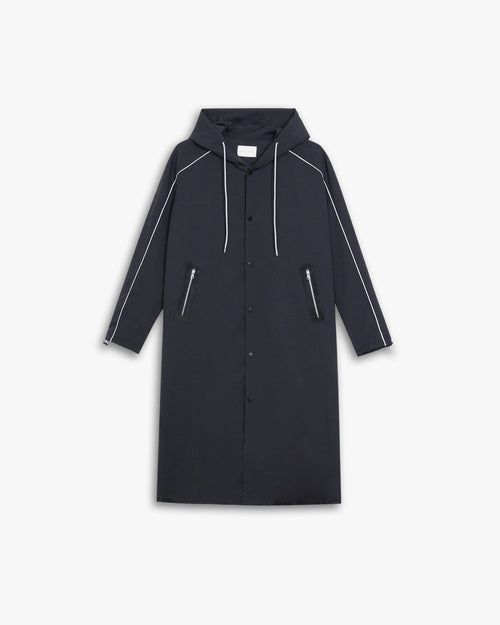 Back Graphic Hooded Long Coat image 0