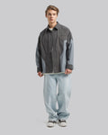 Irregular Paneled Relaxed Overshirt image 2