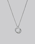 1 × Silver Rolo Chain with Interlocking Rings image 0