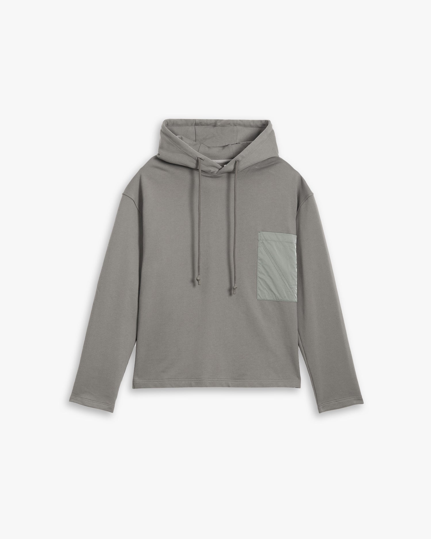 Patch Pocket Basic Hoodie - Light Grey, S image