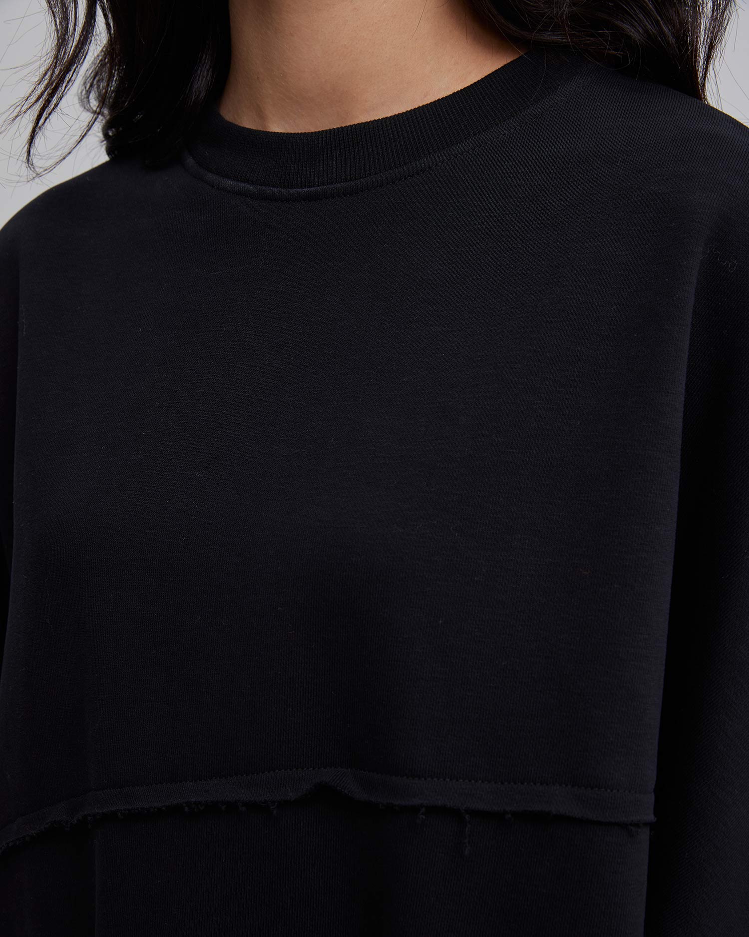 Paneled Over-Size Sweatshirt image 4