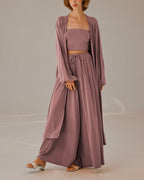 Maxi Pleated Cardigan - Martini, M image