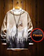 Knitted Crewneck Christmas Jumper - Pastel yellow, XXXL image
