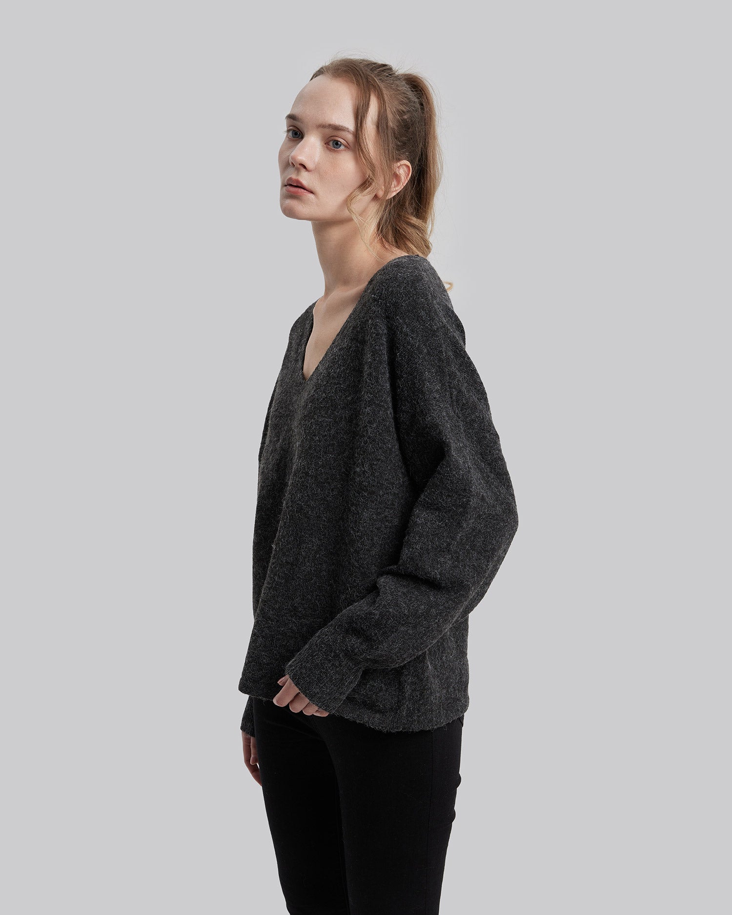 V-Neck Casual Sweater image 3