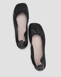 Squared Toe Flats - Black, 5 image