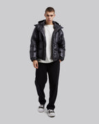 All-Black Classic Puffer Jacket - Black, S image