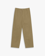 Loose Fit Tapered Pants - Dark Khaki, M image