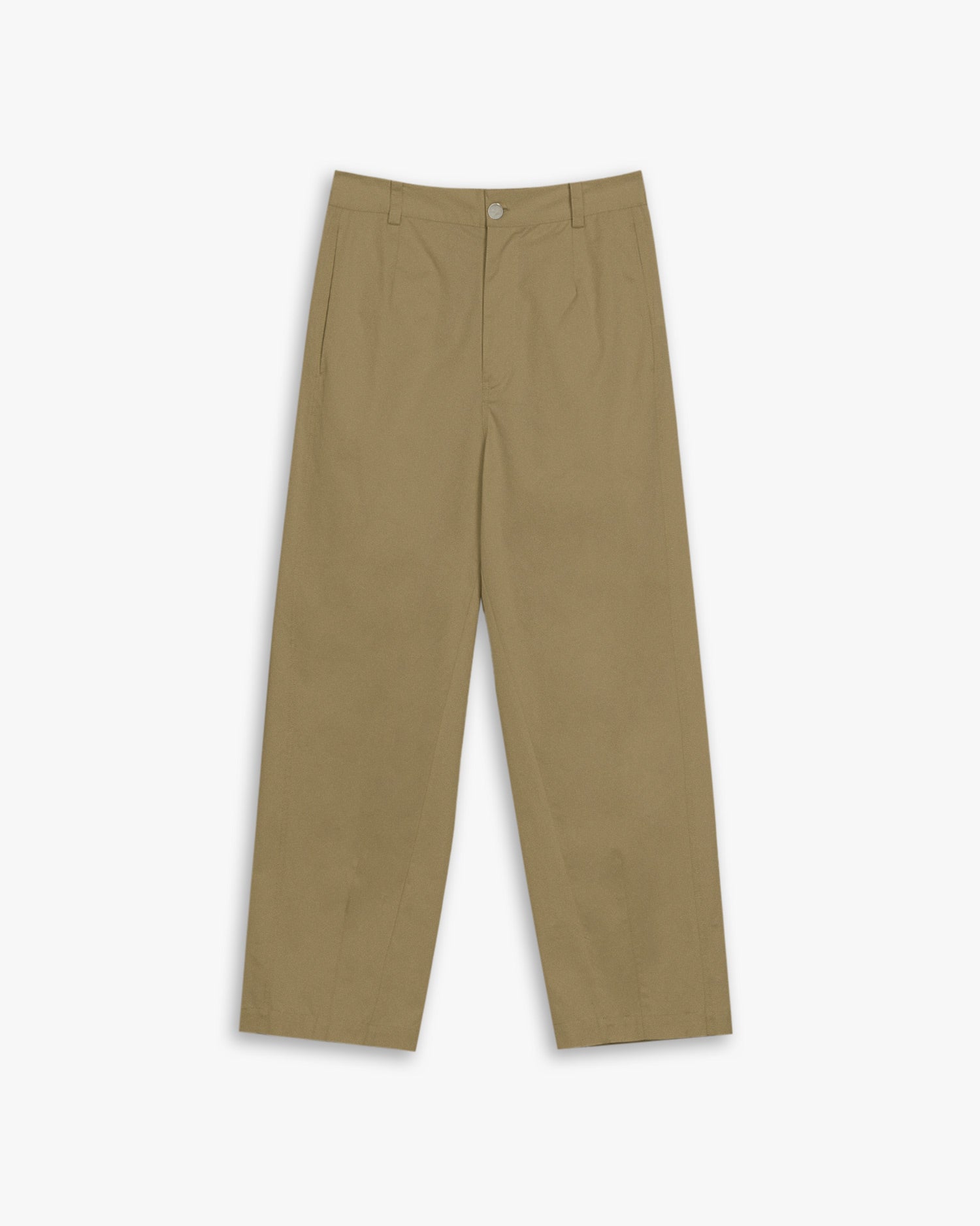 Loose Fit Tapered Pants - Dark Khaki, M image