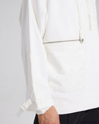 White Zippered Hoodie image 4