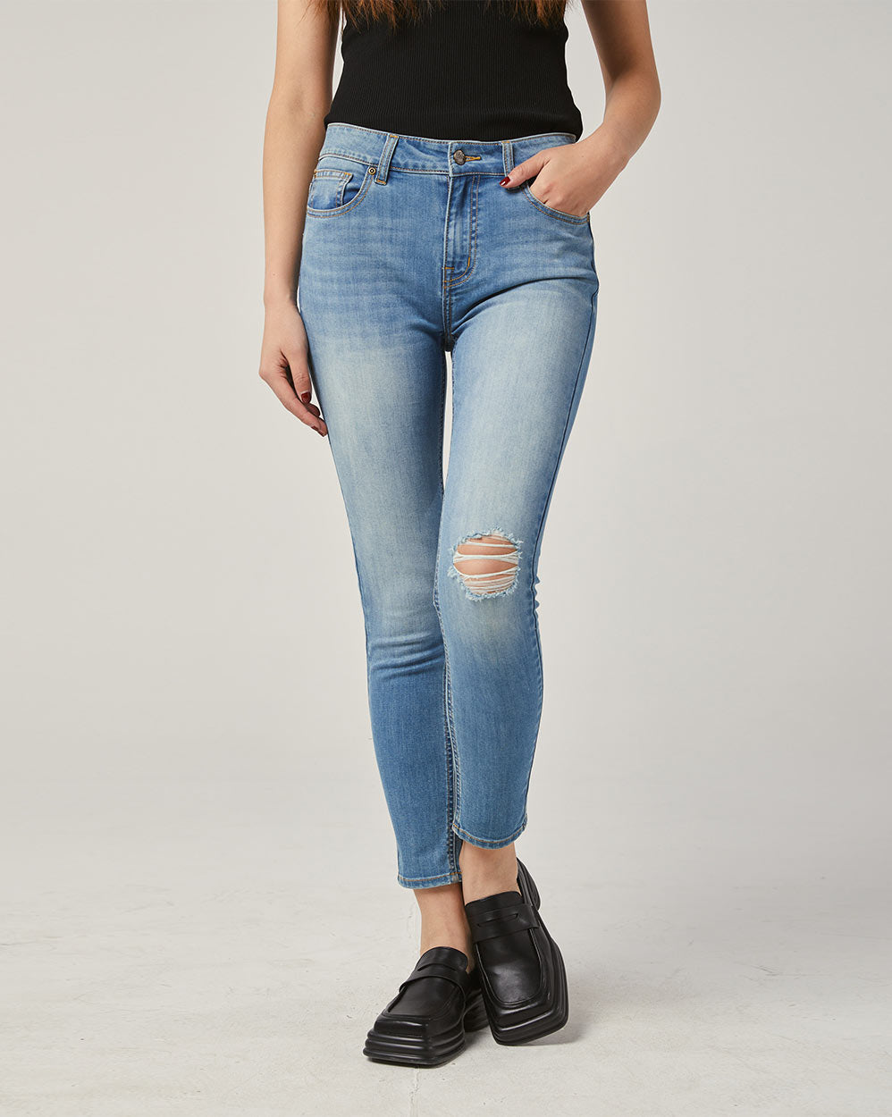 Blue Ripped Jeans image 0