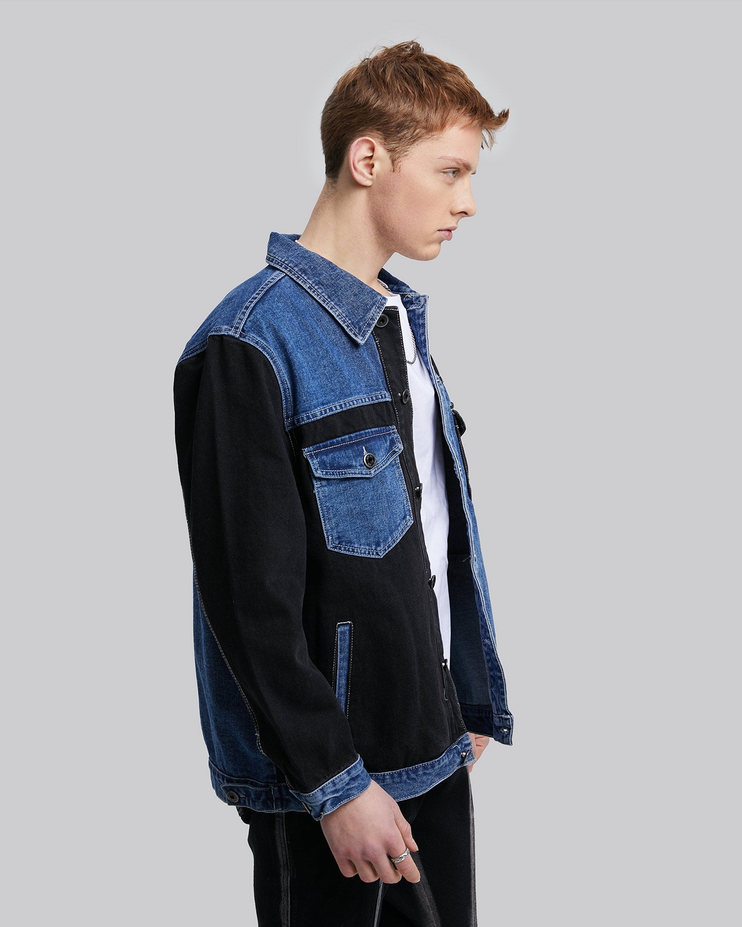 Two-Tone Patchwork Jacket image 3
