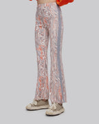 Print Pattern Flare Pants image 3