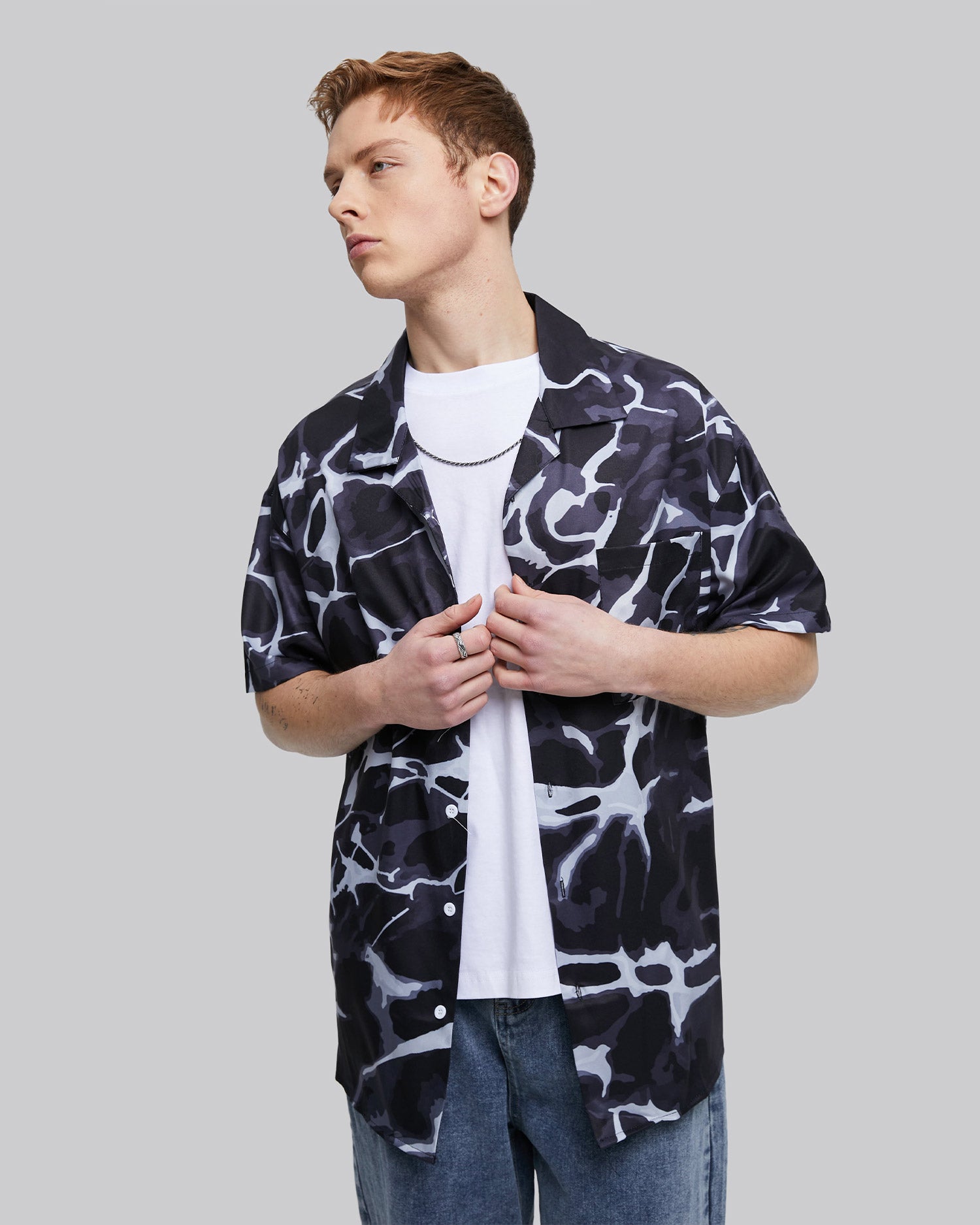 Marble-Patterned Shirt image 1