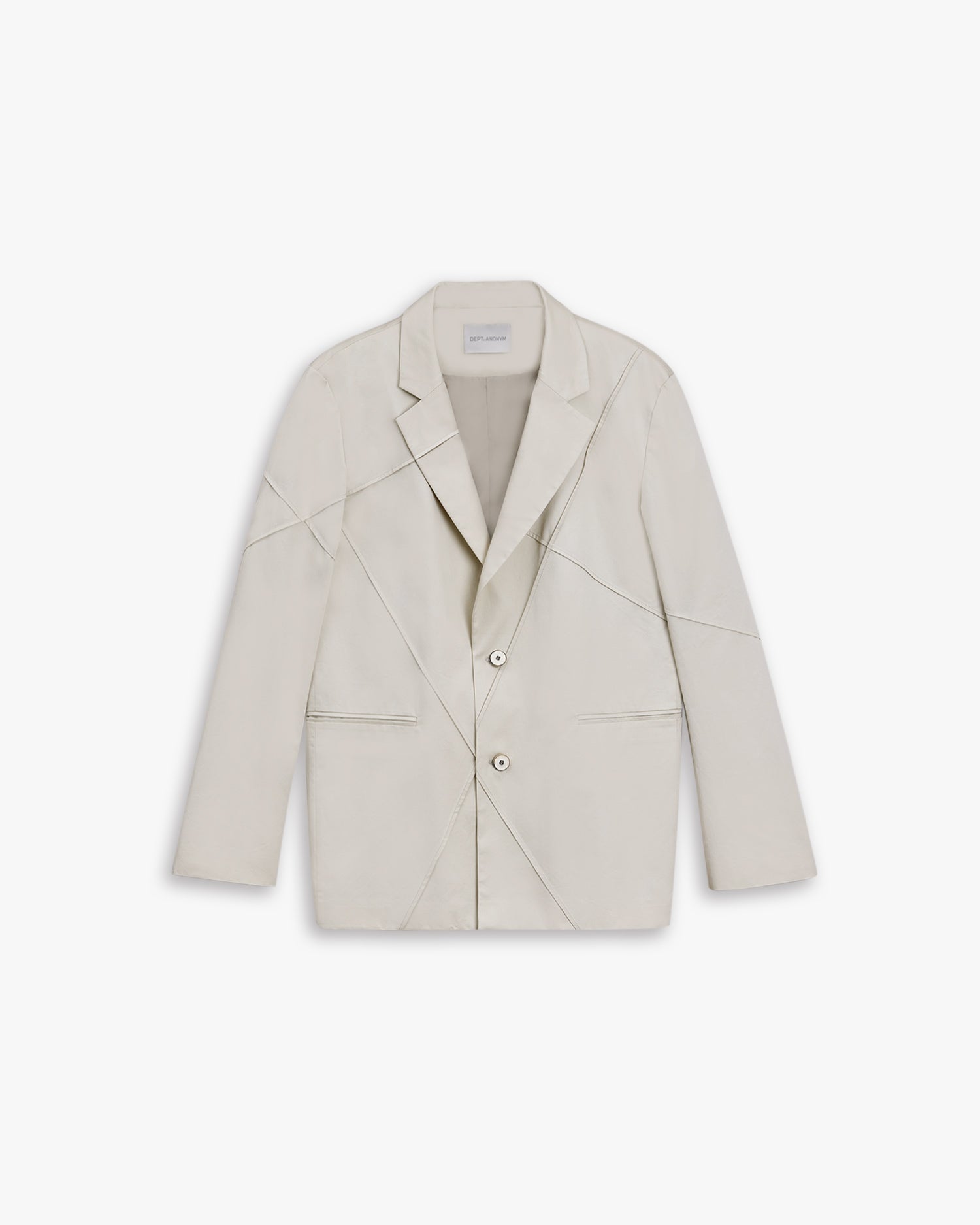 1 × Cotton Criss-Cross Blazer - White, XL image