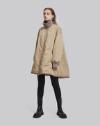 A-Shaped Oversize Parka - Khaki, XS image