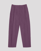 1 × Linen Tapered Pants - Purple, S image