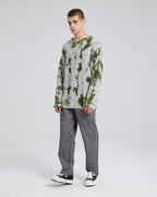 Cotton Pull-Over in Green &amp; Grey image 2
