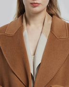 Woolen Long Wrap Coat image 4