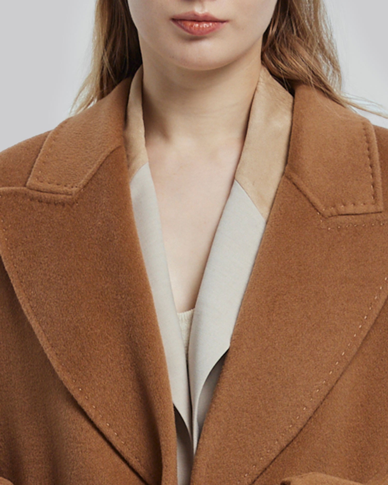 Woolen Long Wrap Coat image 4
