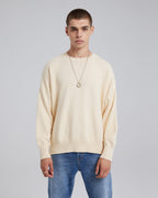 Classic Wool-Cashmere Sweater - Light brown&amp;Creamy white, S image