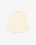 Paneled Long-Sleeve T-shirt - Ivory, XL image