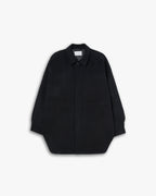 Black Oversized Wool Overshirt image 0