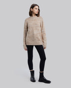 Mix Color Sweater - Oatmeal, M image