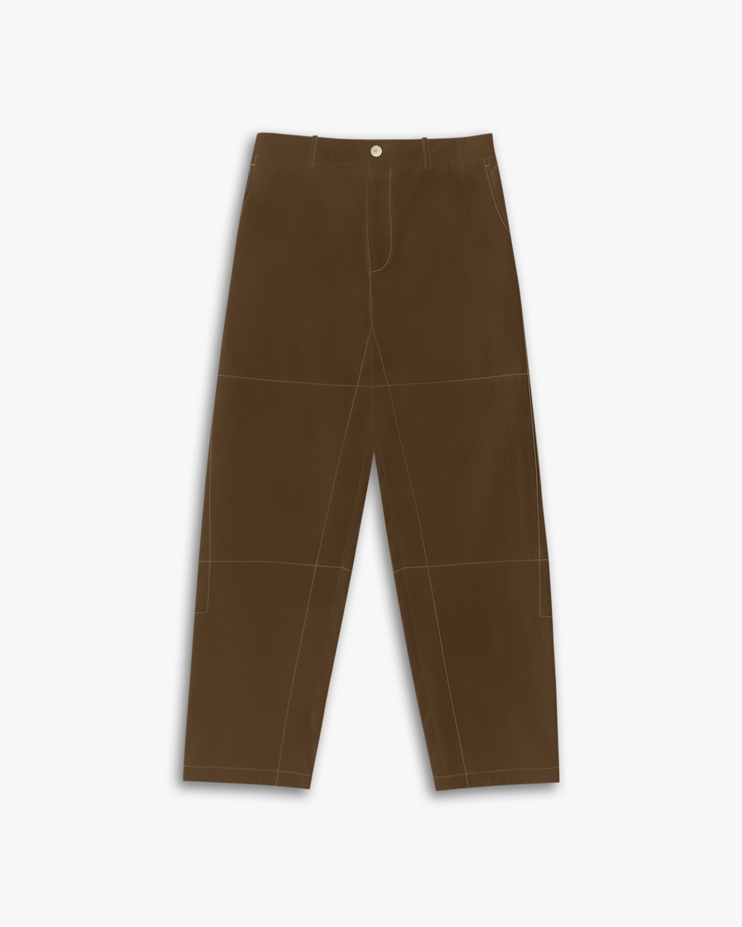 All-Cotton Ankle-Length Pants - Caramel, S image