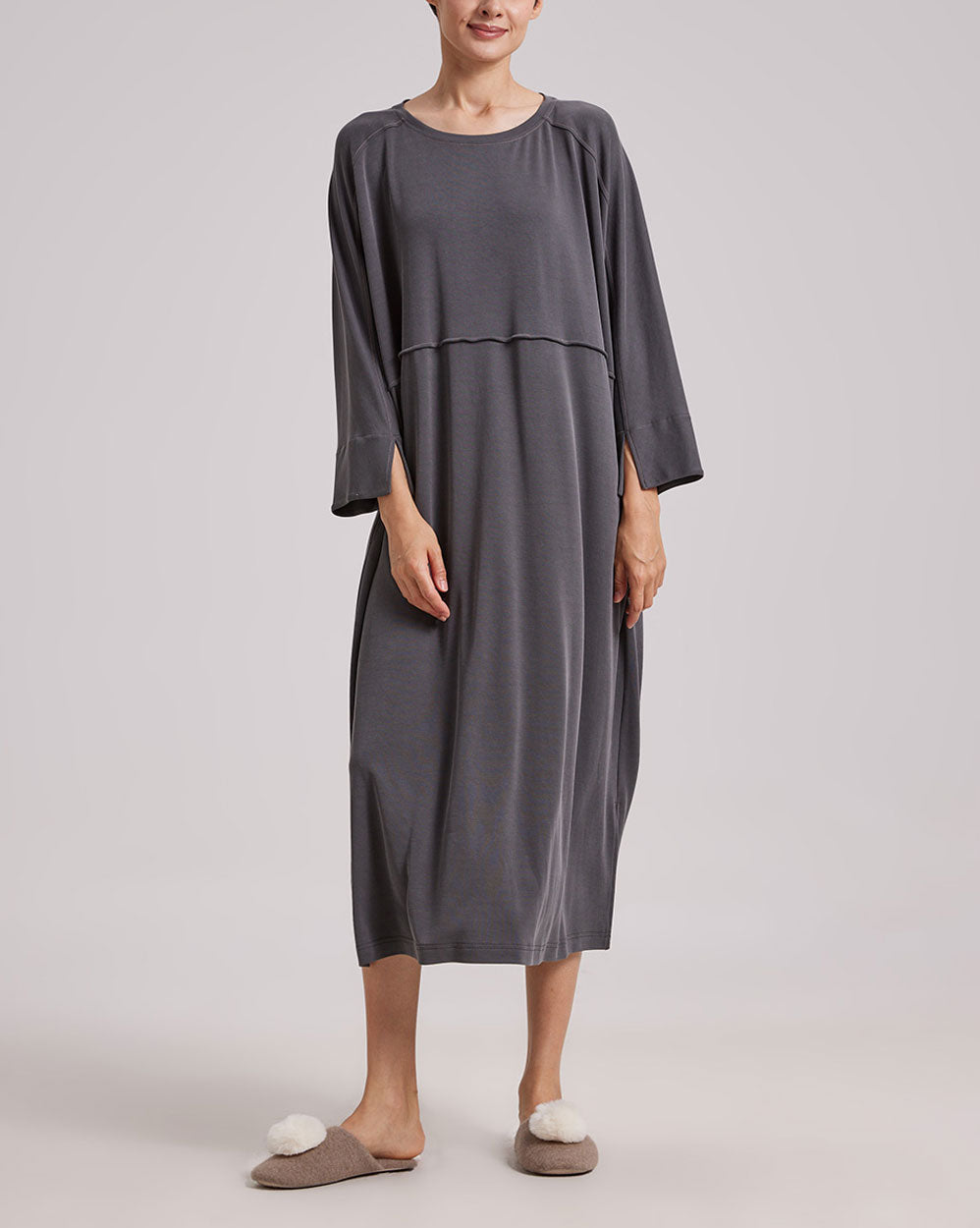 Modal  Split Midi Dress image 0