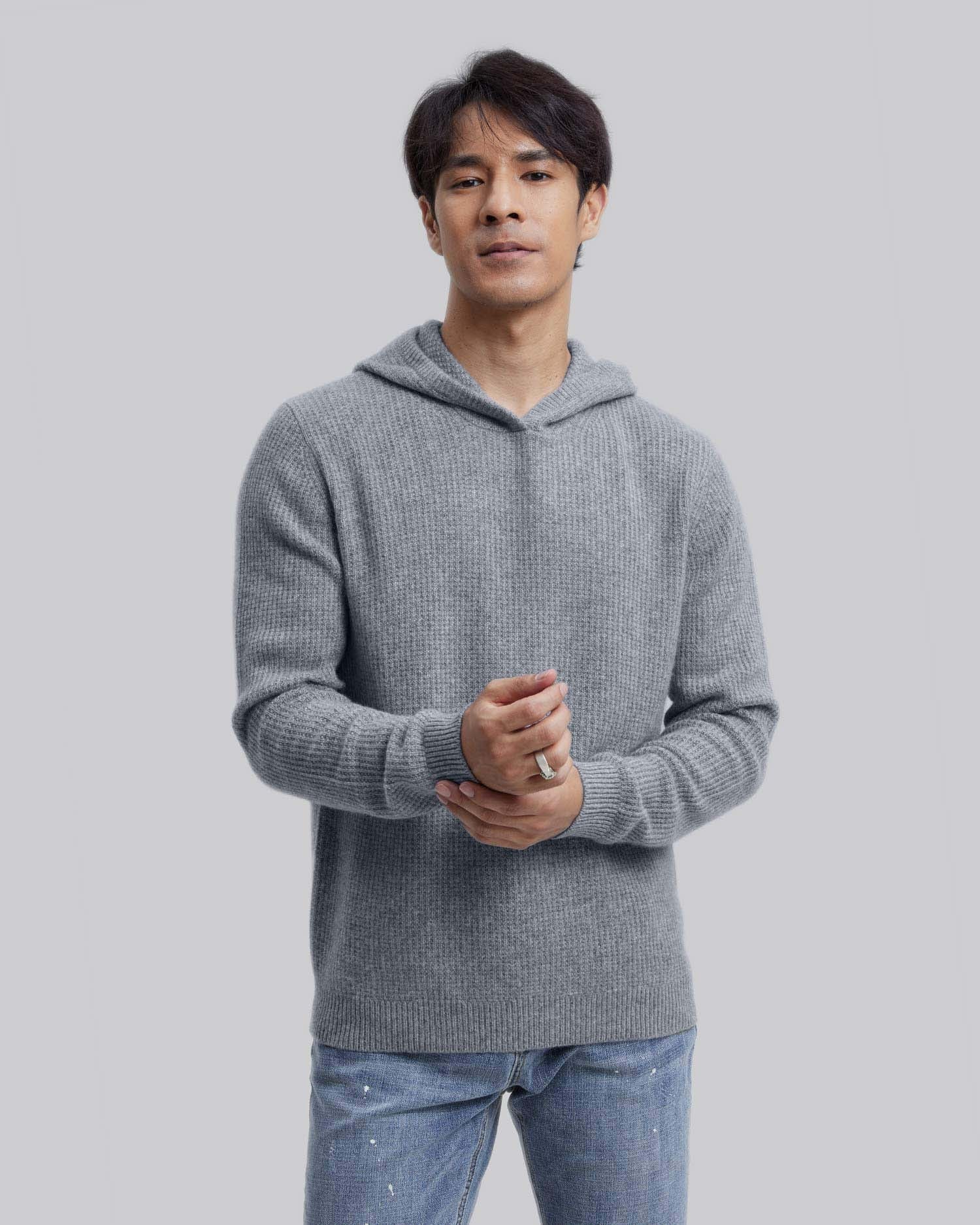 Pure Cashmere Hooded Sweater image 1