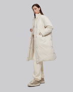 A-Silhouette Long Puffer Coat image 3