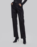 Multi Line Belted Pants image 1