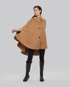Button Front Wool Cape Coat image 2