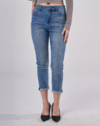 Classic Cuff-rolled Jeans - Blue, XS image