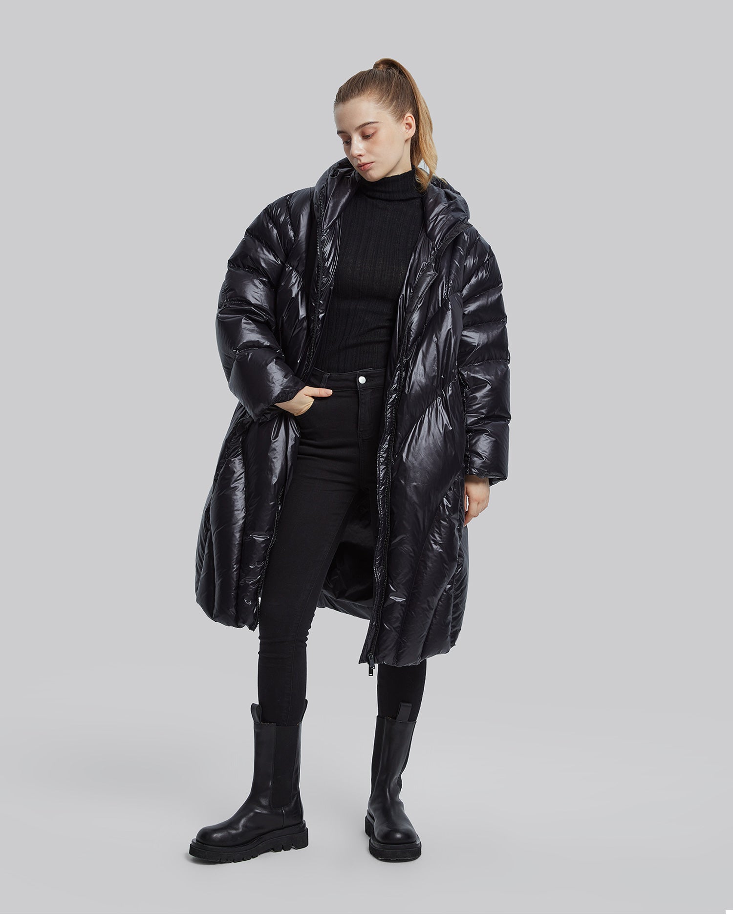 Goose Down Puffer Coat image 3