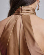 Sleeveless Cocktail Silk Maxi Dress image 5