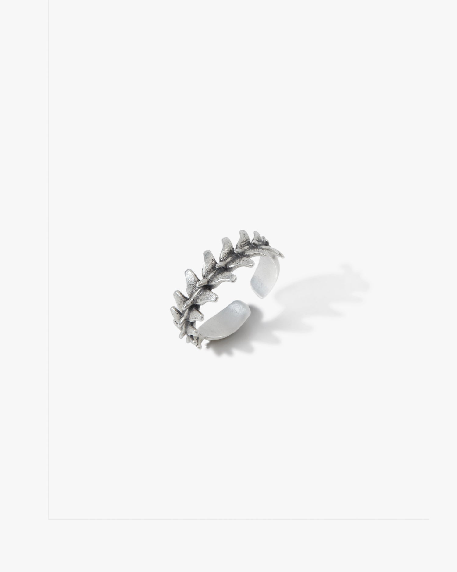 Silver Adjustable Spine Ring image 0
