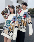 Loose-Cut Colorblock Crew Jumper image 1
