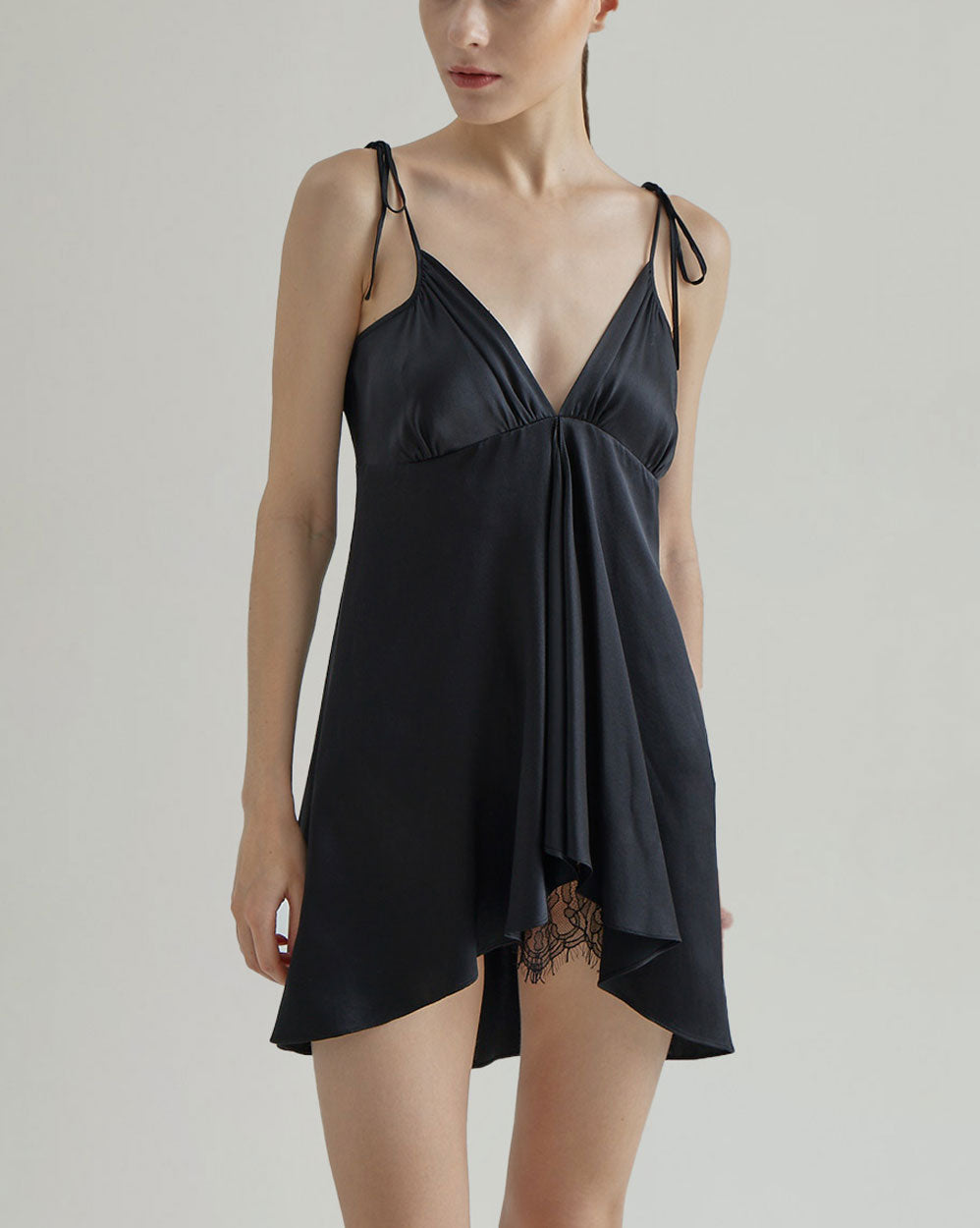 Lace Hollow Silk Dress image 1