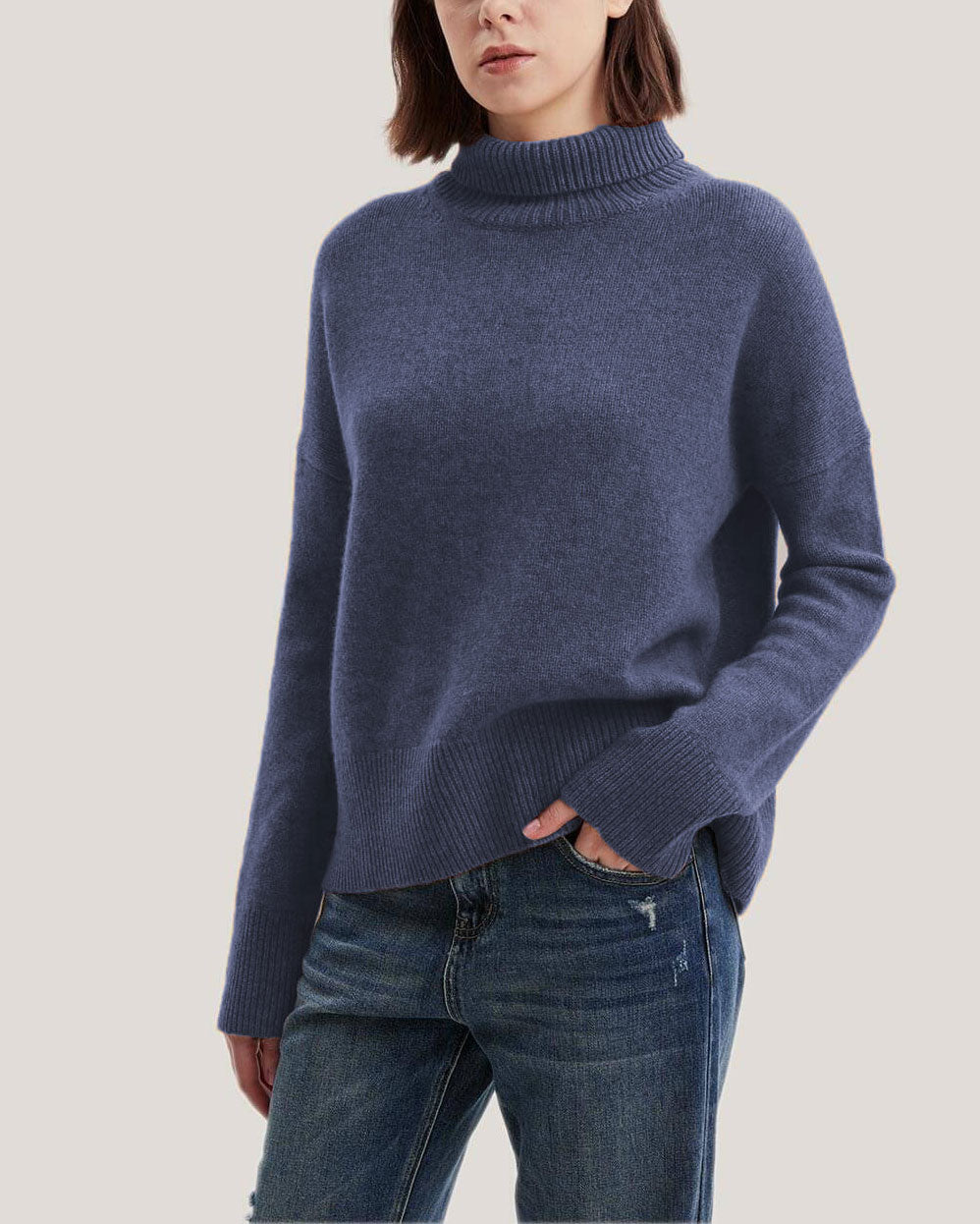Turtleneck Wool-Yak Blend Sweater image 0