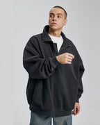 Plain Half-Zip Sweatshirt image 1