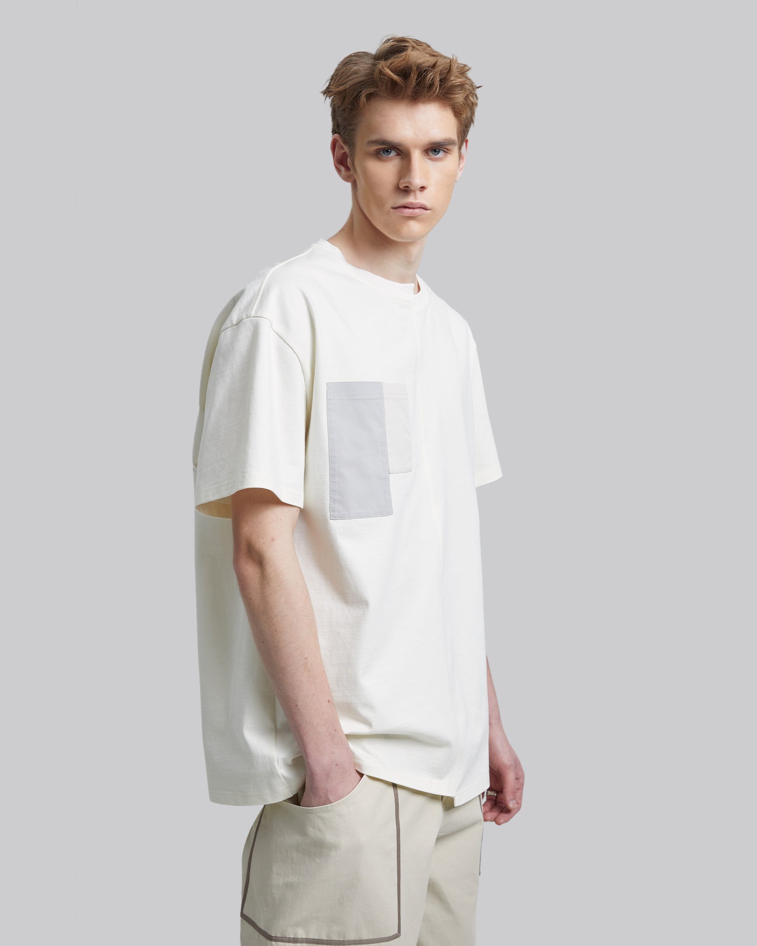 Paneled-Pocket T-Shirt image 1
