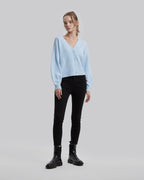 Cropped V-Neck Cardigan image 2