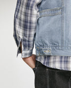 Stylish Cap Sleeve Denim Jacket image 5
