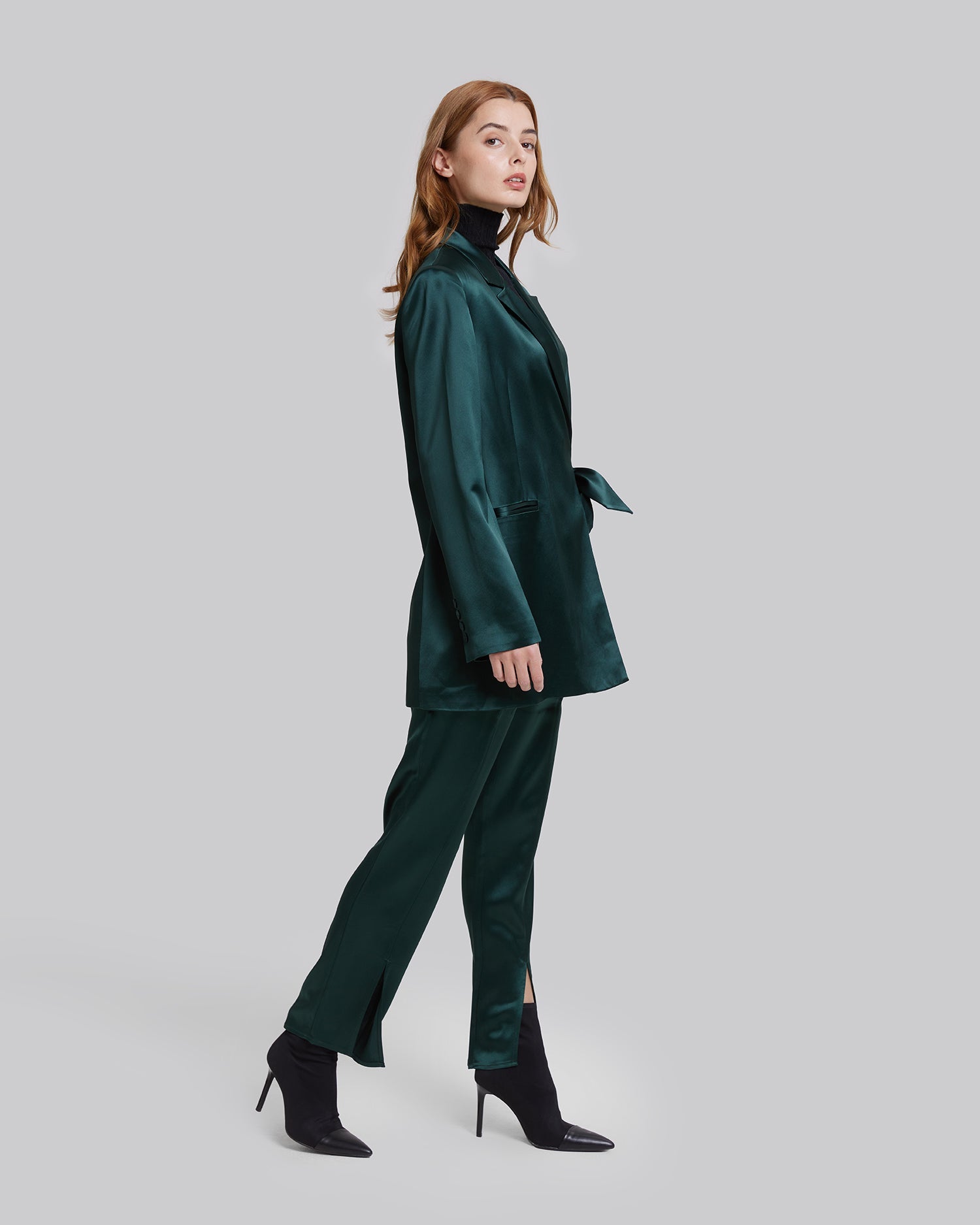 Slim Fit Tie-Waist Blazer image 3